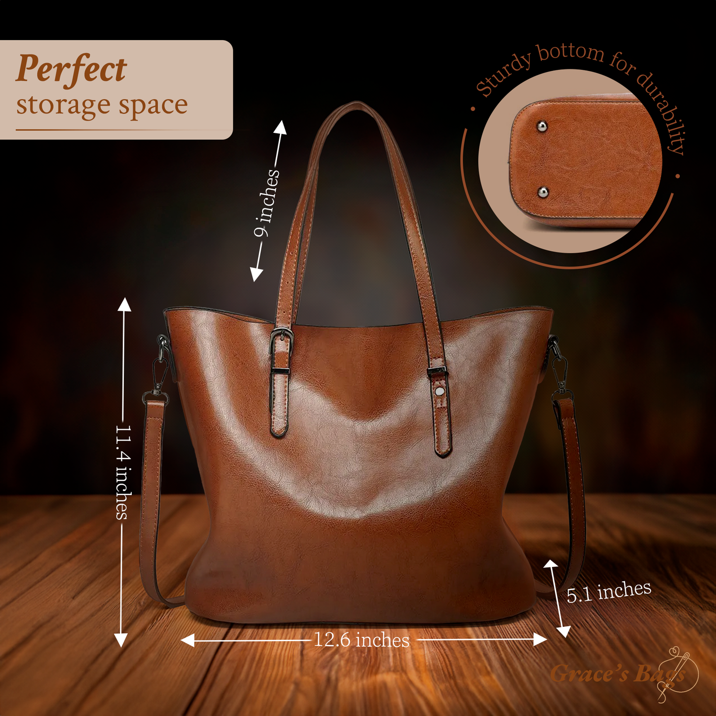 Nicole’s Favorite | Vintage Leather Shoulder Handbag